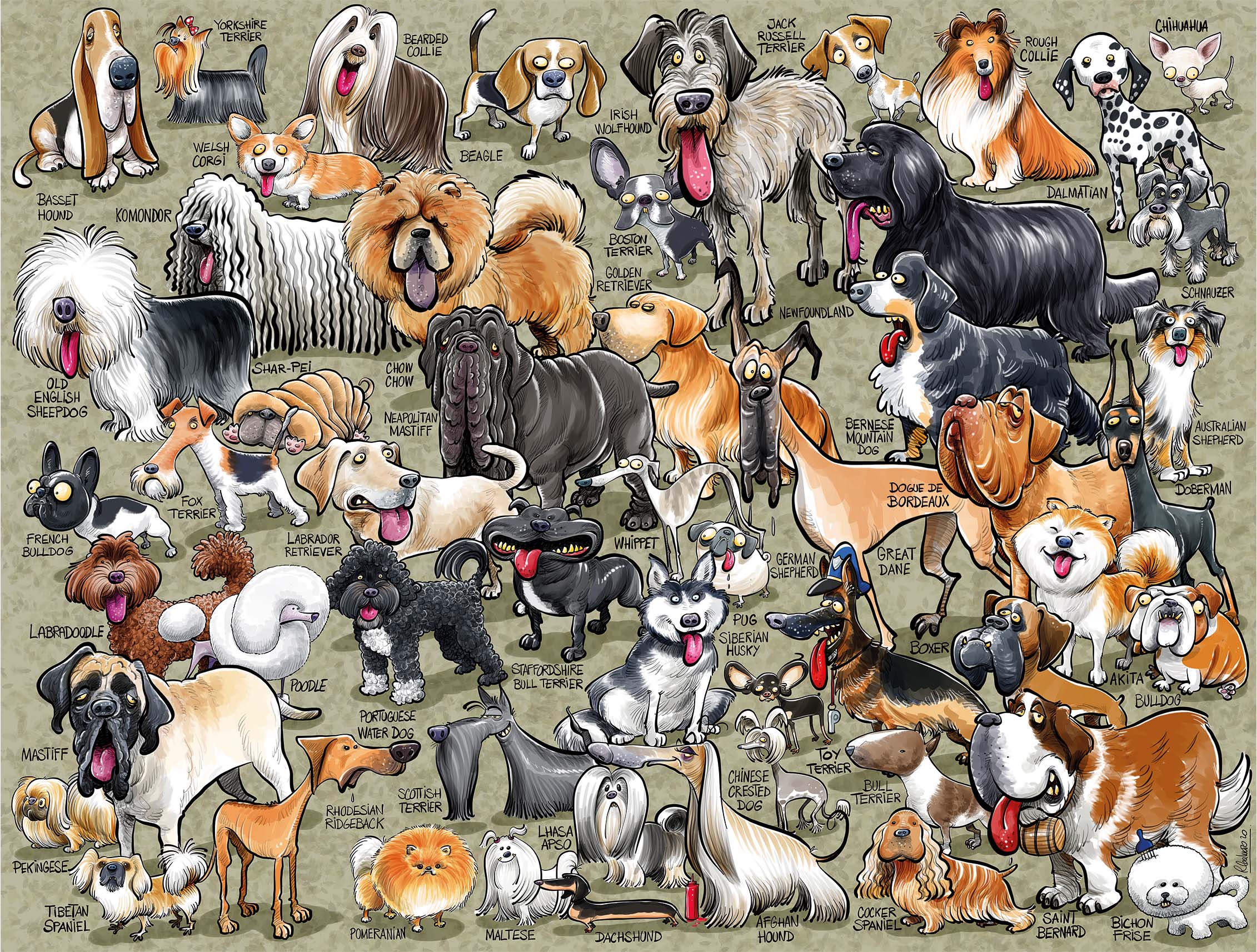 Dog shop jigsaw puzzles