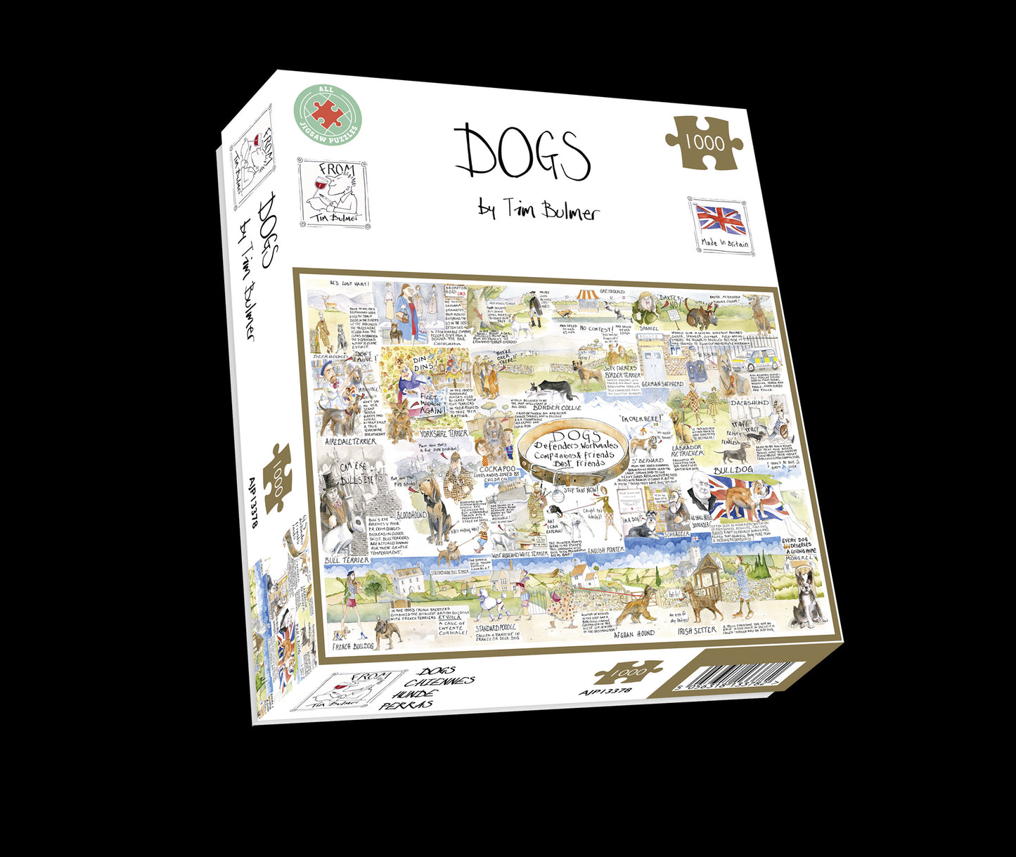 Dogs - Tim Bulmer 1000 piece jigsaw puzzle