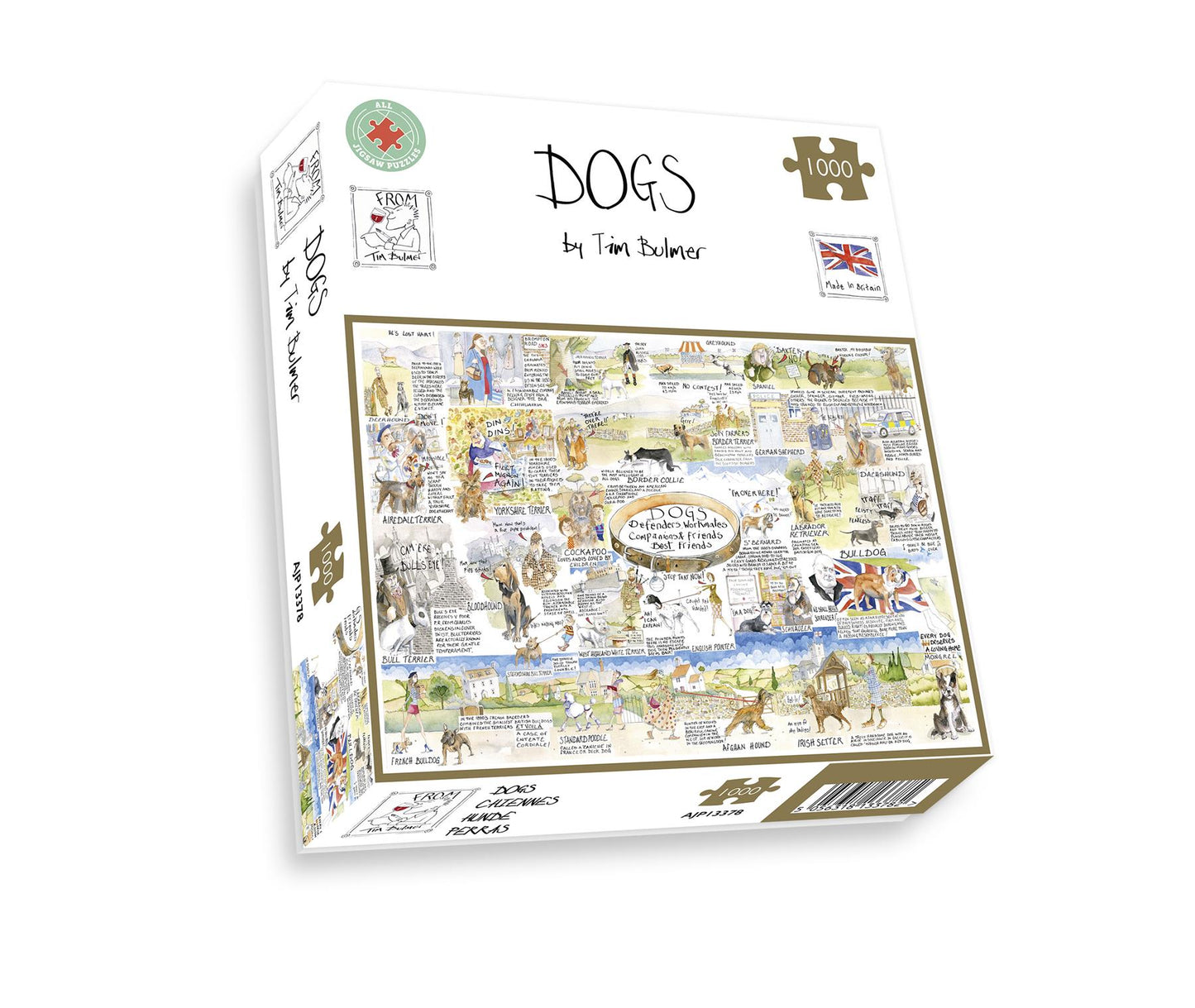 Dogs - Tim Bulmer 1000 piece jigsaw puzzle