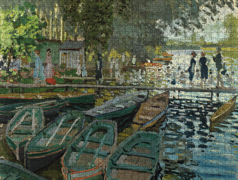 Bathers at La Grenouillere - National Gallery 1000 Piece Jigsaw Puzzle