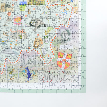 Tim Bulmer 'Map of Cambridge 1000 Piece Jigsaw Puzzle'