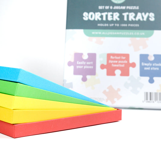 Colourful Cardboard Sorter Trays - Pack of 6