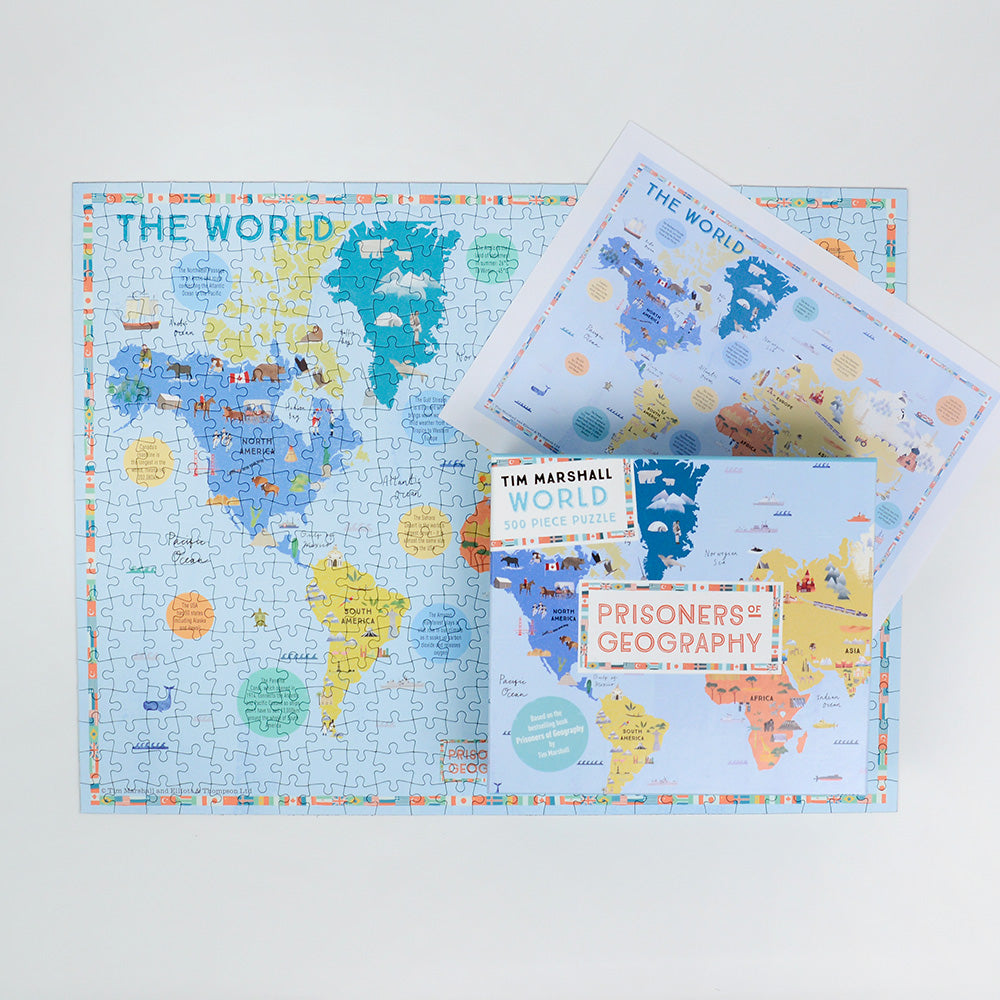 Prisoners of Geography World Map 500 Piece Jigsaw Puzzle