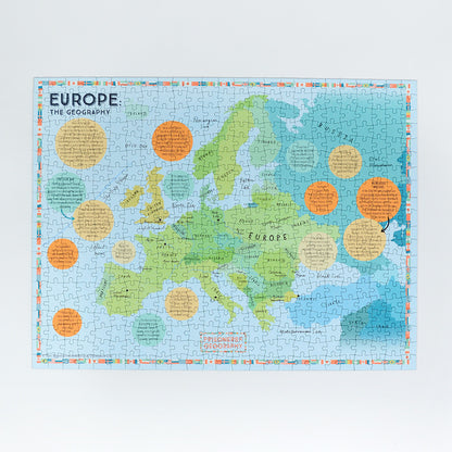 Prisoners of Geography Europe Map 500 Piece Jigsaw Puzzle