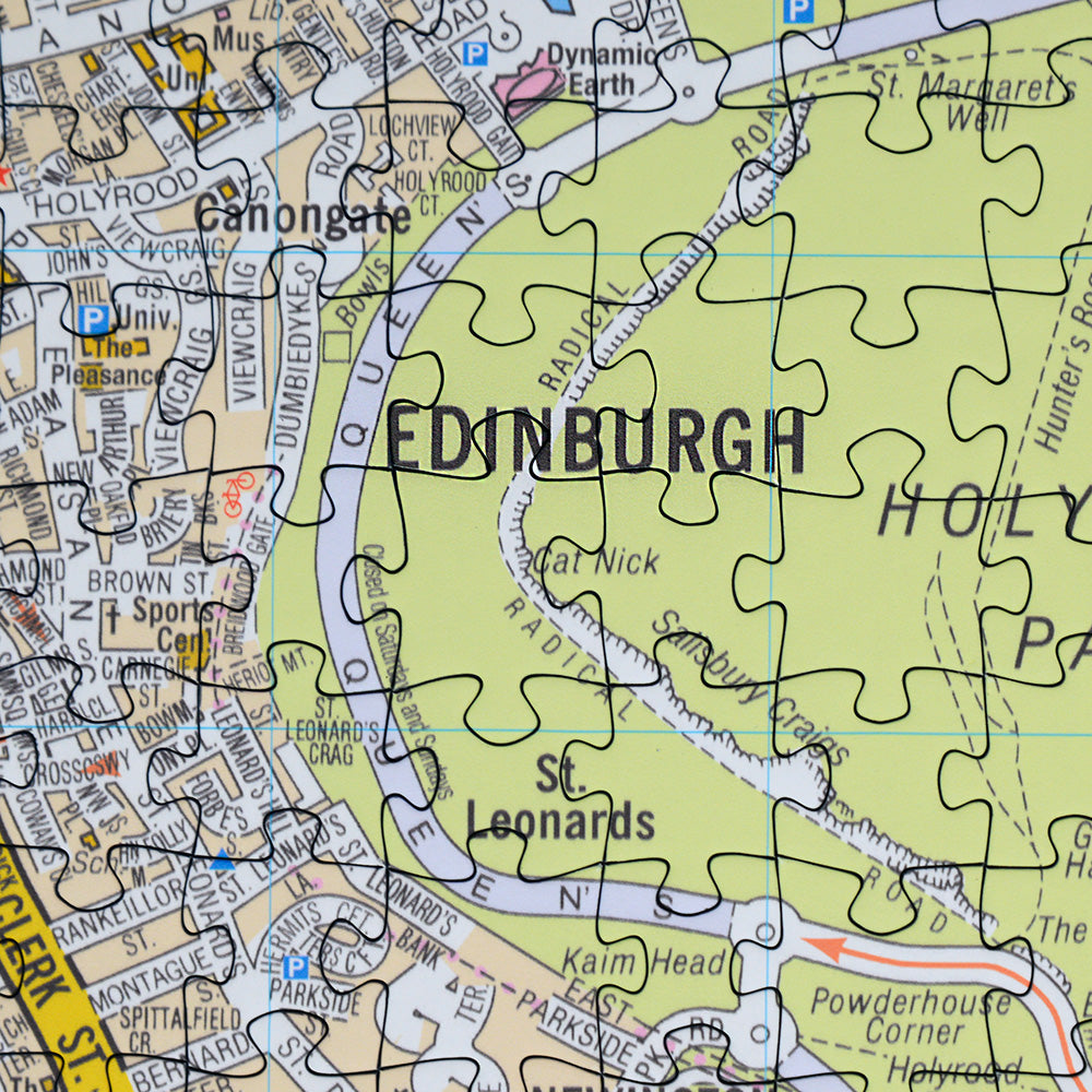 A to Z Map of  Edinburgh 1000 Piece Jigsaw