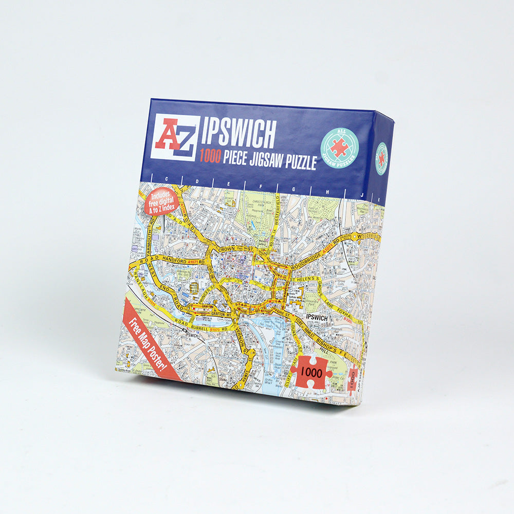 A to Z Map of  Ipswich 1000 Piece Jigsaw