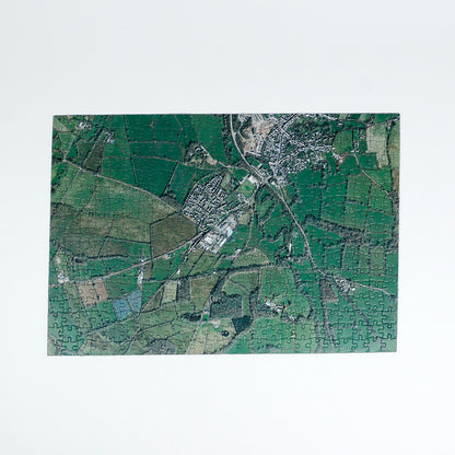 Aerial Hometown 255 or 400 Piece Map Jigsaw Puzzle