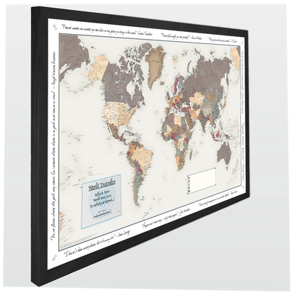 World Traveller Wall Map