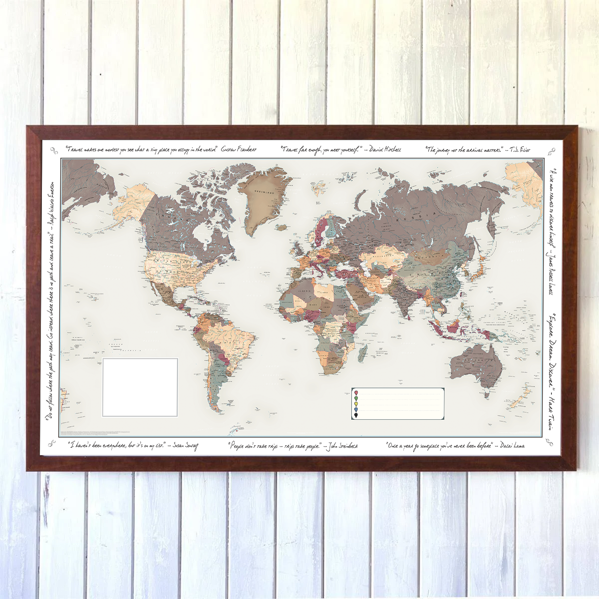 World Traveller Wall Map