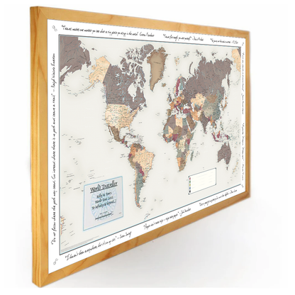 World Traveller Wall Map