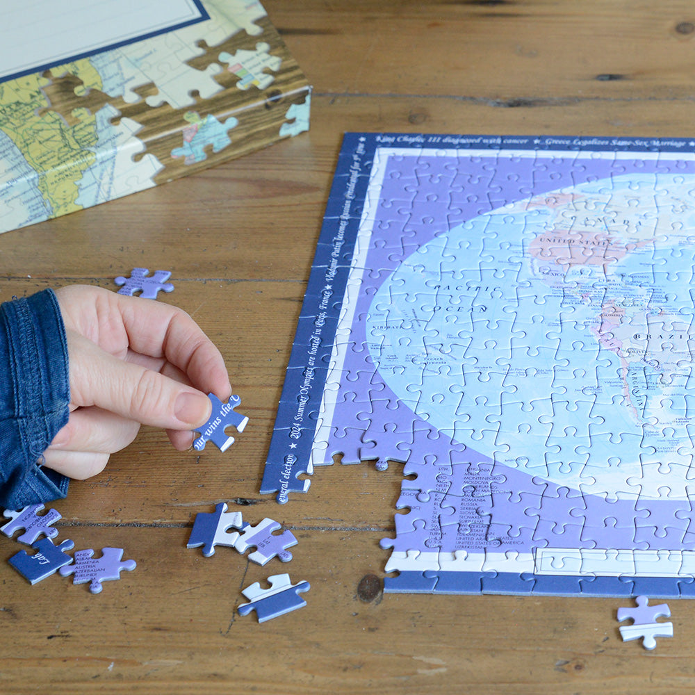 Personalised World Map Jigsaw Puzzle