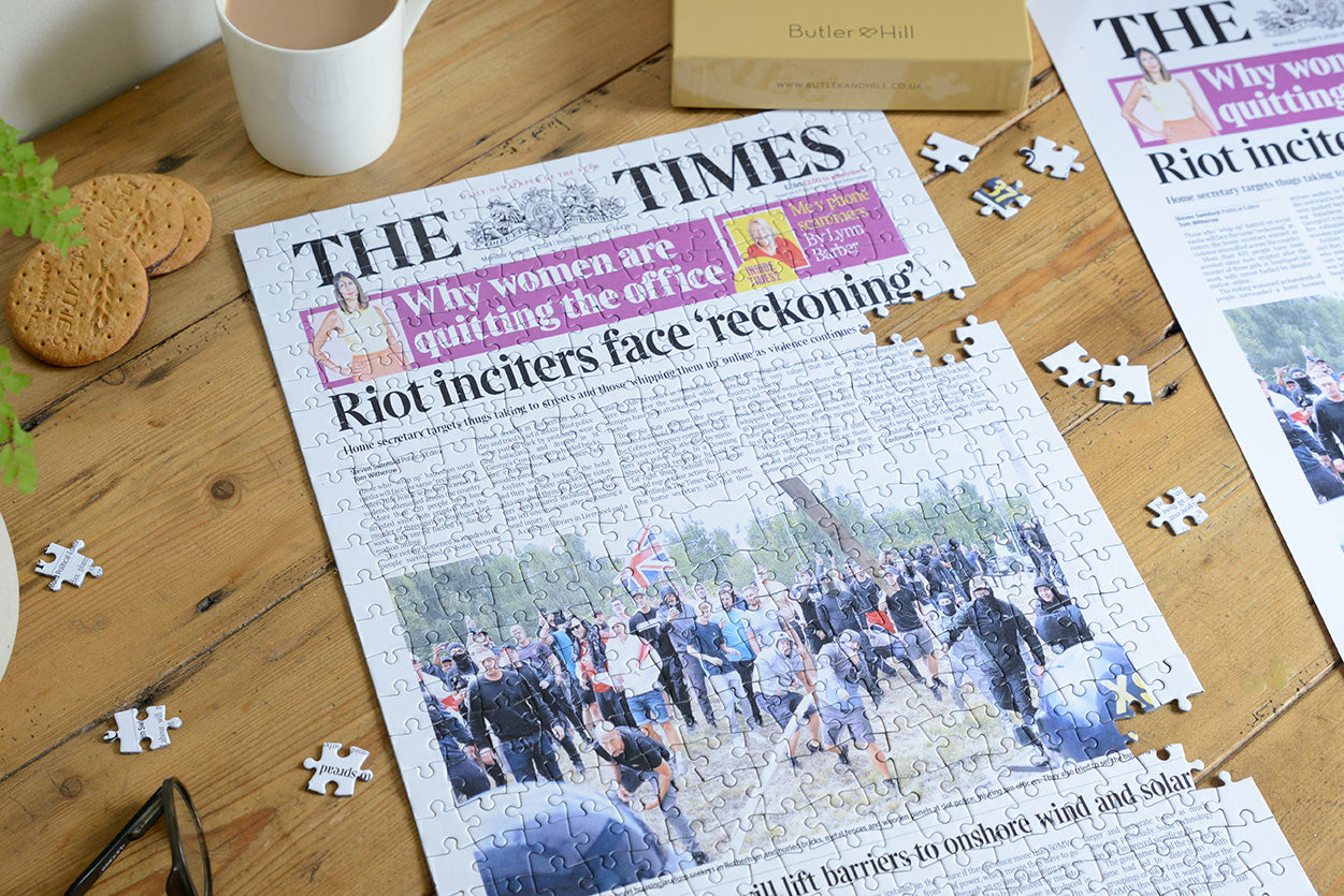 Times Newspaper Front Page Jigsaw Puzzle