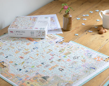 Tim Bulmer 'Map of Cambridge 1000 Piece Jigsaw Puzzle'