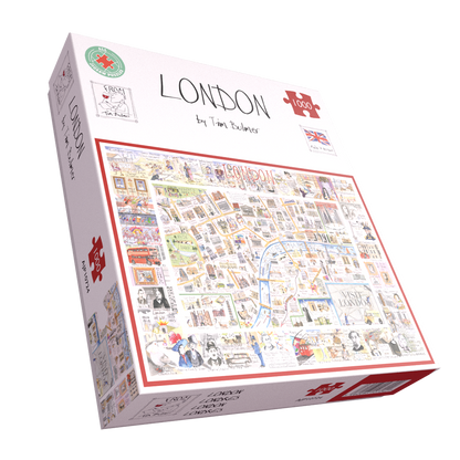 Map of London - Tim Bulmer 1000 Piece Jigsaw Puzzle