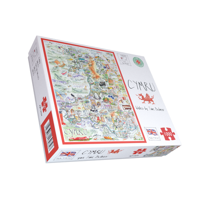 Tim Bulmer 1000 Piece Map of Wales Jigsaw Puzzle