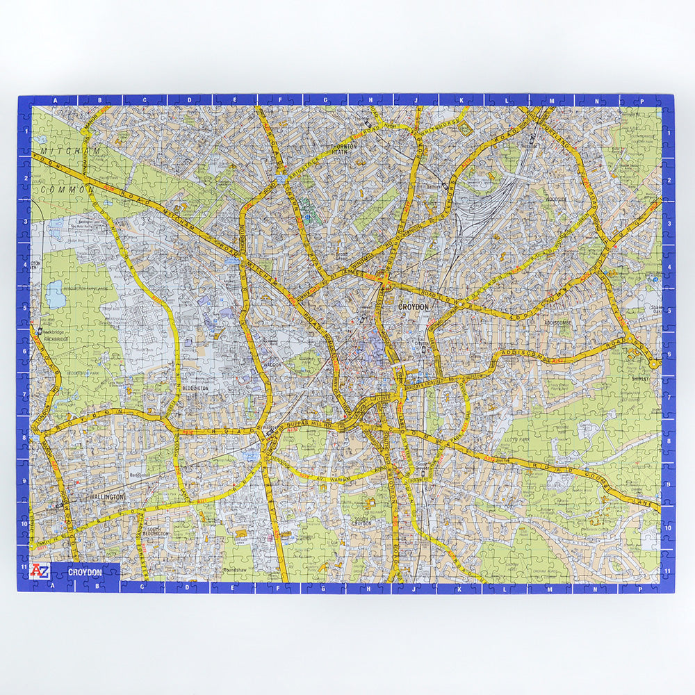 A to Z Map of Croydon 1000 Piece Jigsaw