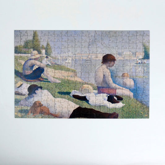 Bathers at Asnieres - National Gallery 300 Piece Wooden Jigsaw Puzzle