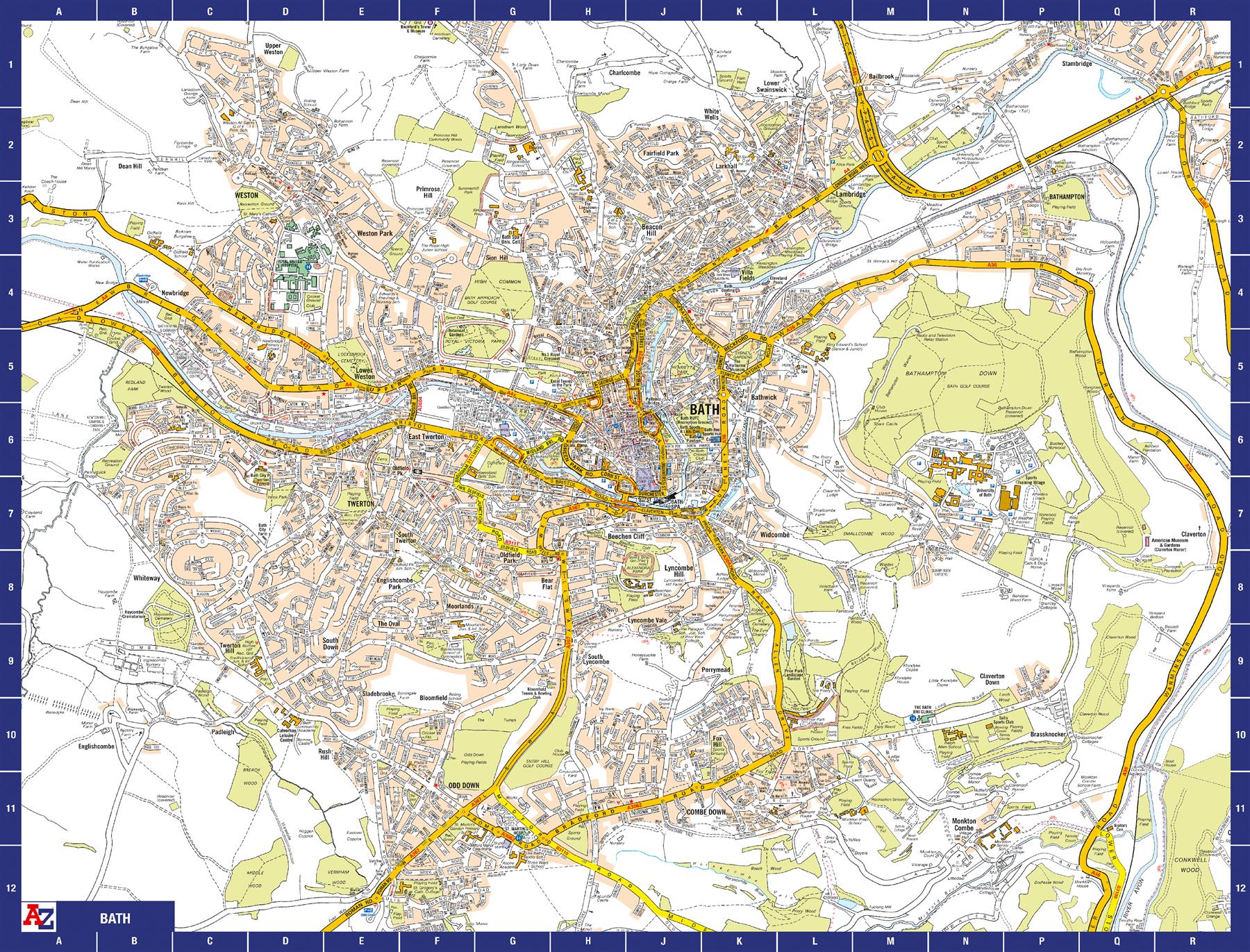 A To Z Map Of Bath 1000 Piece Jigsaw Butler And Hill UK   D180b285 1482 40d1 B180 039b5db81279 