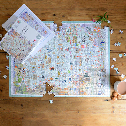 Tim Bulmer 'Map of Cambridge 1000 Piece Jigsaw Puzzle'