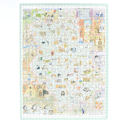 Tim Bulmer 'Map of Cambridge 1000 Piece Jigsaw Puzzle'