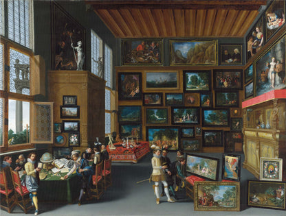 Cognoscenti in a Room hung with Pictures - National Gallery 1000 Piece Jigsaw Puzzle
