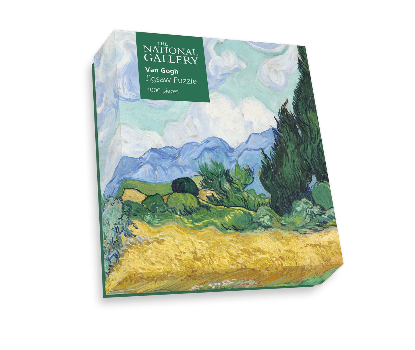 A Wheatfield, with Cypresses - National Gallery 1000 Piece Jigsaw Puzzle box