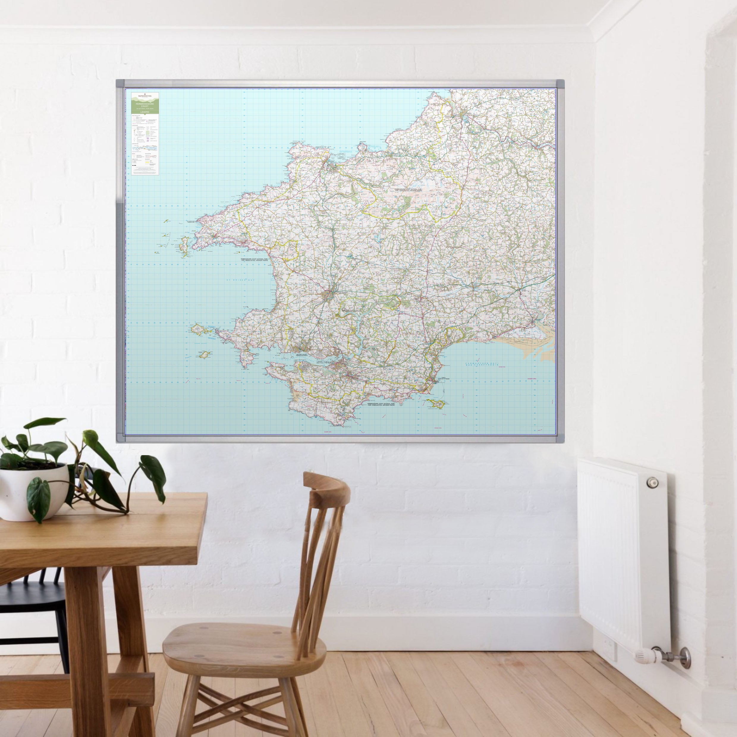 Pembrokeshire UK National Park Wall Map Butler And Hill UK   PEMBROKESHIRE Lifestyle WR 