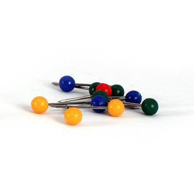 Accessories - Map Pins For Pinboards - 100 Pins (20 Each Of 5 Colours)