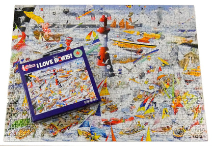 Mike Jupp I Love Boats 1000 Piece Jigsaw Puzzle