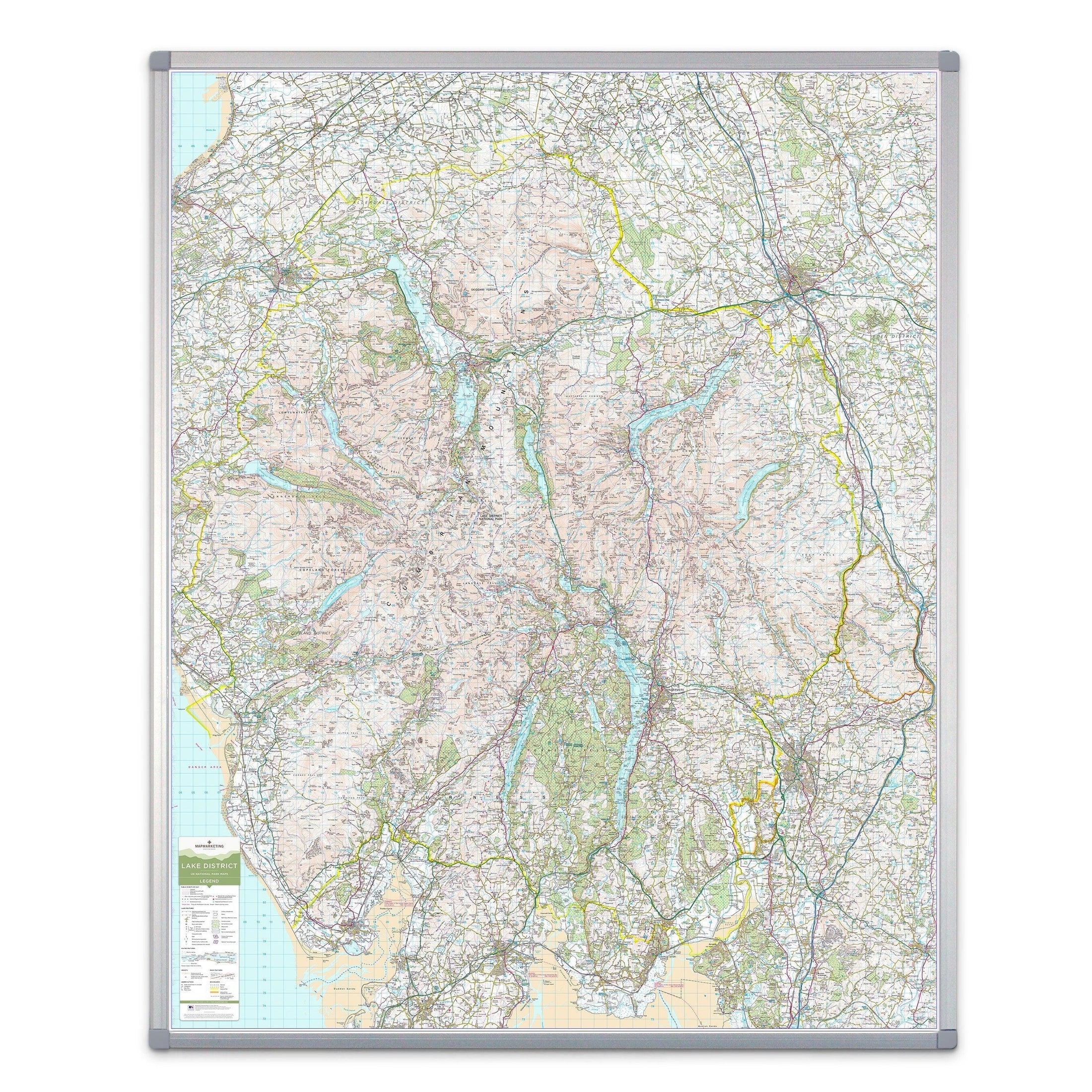 Lake District - UK National Park Wall Map – Butler and Hill UK